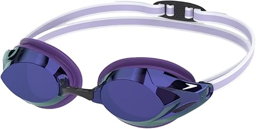 Speedo Vanquisher 3.0 Mirror - Gafas de natación para mujer, antiniebla, protección UV, lente ocular 360, ajuste de carreras para mujer