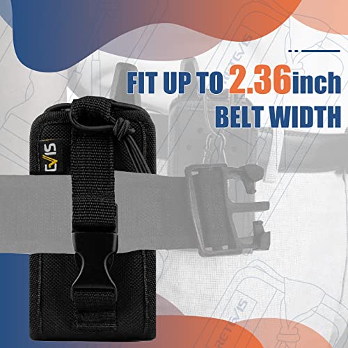 Retevis Rt22 Rt22S 2 Way Radio Pouch For Duty Belt,Nylon Radio Holder Compatible With Retevis Rt22 Rt22S Rt19 Rt15 Rt18 Rb15 Walkie Talkie,Two Way Radio Holster,Support Insert Mic/Headphones(1 Pack) #TOP4