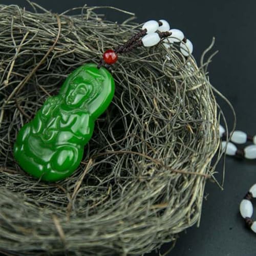 Collier Feng Shui en Jade Vert, pendentif sérénité contre le stress