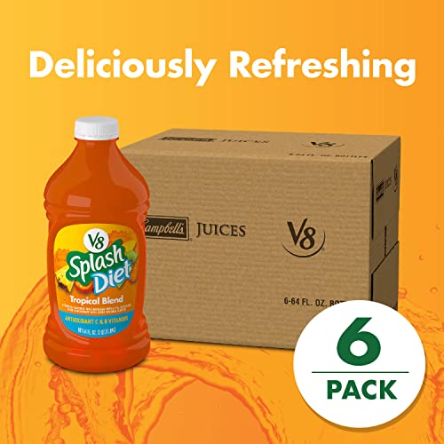 V8 Splash Diet Tropical Blend Diet Juice Drink, 64 Ounce Bottle (Pack Of 6) #TOP1