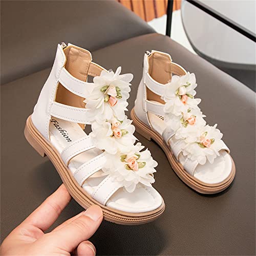 Toddler Dinosaur Slippers Flowers High Top Roman Sandals Zipper Design Little Child/Big Kids Toddler Christmas Slippers3