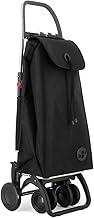 Chariot de Course Rolser I-Max MF 4 Roues 2 Pivotantes Pliante - Noir