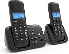 BT 3960 Cordless Landline House Phone, Home Phone, Nuisance Call Blocker, Do Not Disturb button, Answer Machine, Twin Handset Pack