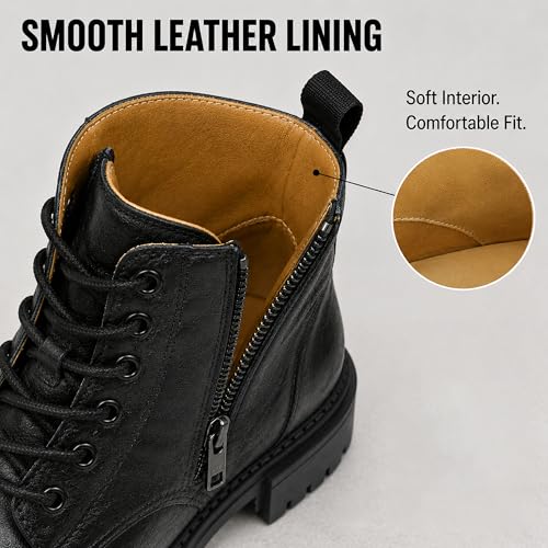Image of Men's Chelsea Boots with YKK Zipper & Breathable OrthoLite Footbed | Fashion Casual Full-Grain Leather Ankle Boots| Durable Slip-Resistant Rubber Sole for Comfort & Support