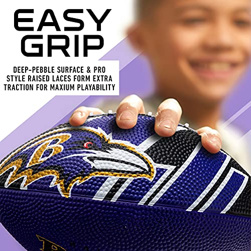 Franklin Sports NFL Team Footballs - Rubber Youth Mini Balls for All Teams - Kids 8.5" Football + Air Pump Sets - Official NFL Licensed - Image 4
