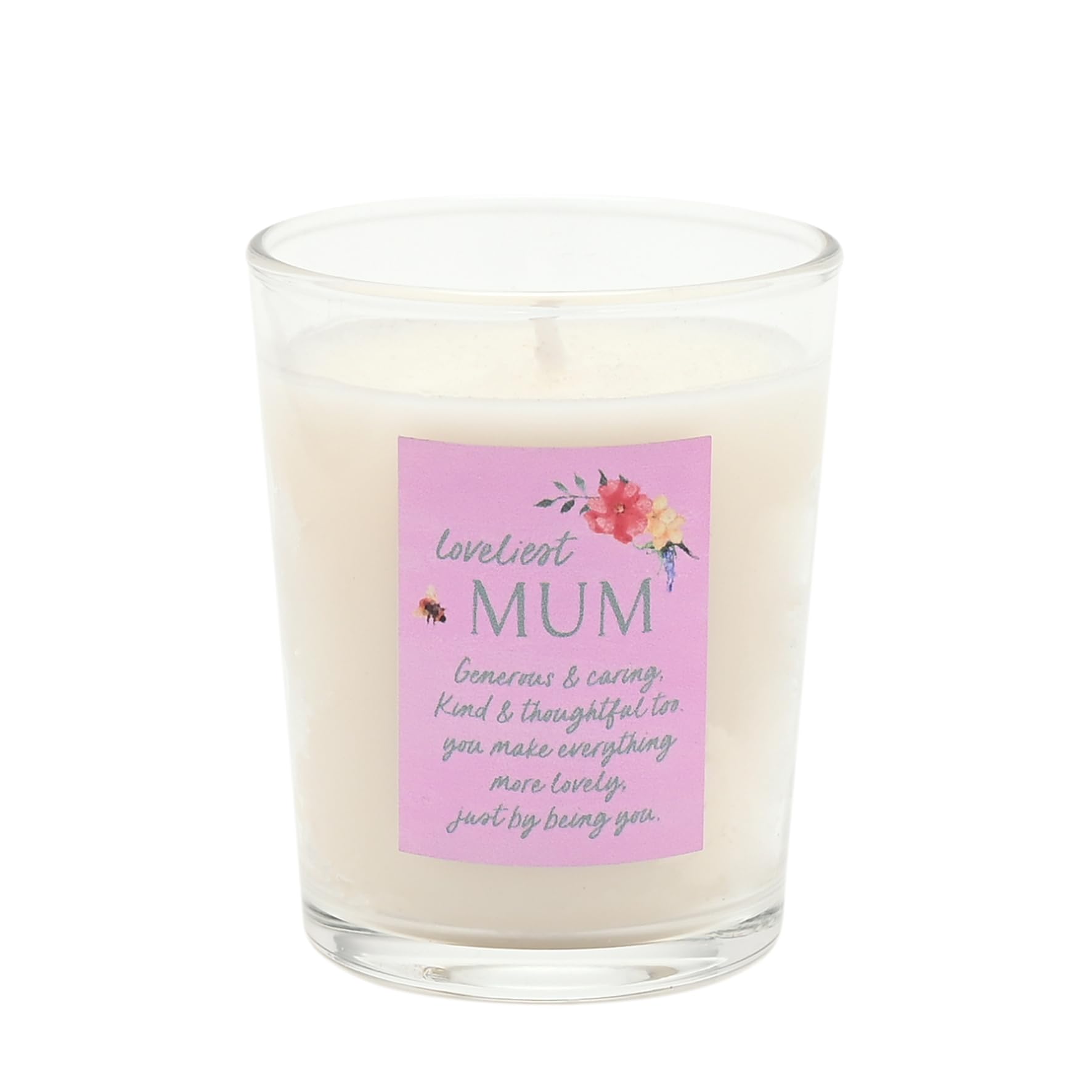Widdop And Co Pink Widdop Loveliest Mum Candle Gift – Love Candle For Birthday, Christmas & Mother’s Day – Best Mummy For Mum’s Home – Thoughtful Mother Gifts & Presents 10Cl