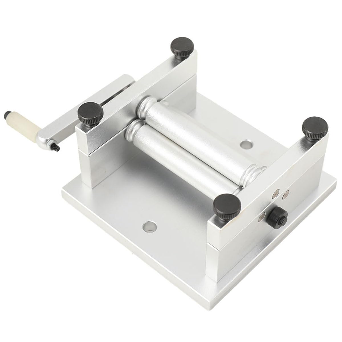 CDZHLTG DIY Manual Plate Rolling Machine Soft Metal Sheet Soft Metal Tube Mini Bending Machine Aluminum Alloy S/N: 20013