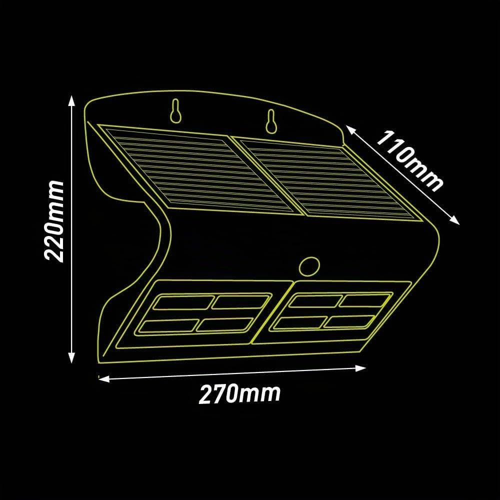 Luceco Applique Mural Solaire 800lm, Lampe Extérieur étanche avec Detécteur de Mouvement, éclairage pour Jardin, Entrée - Blanc