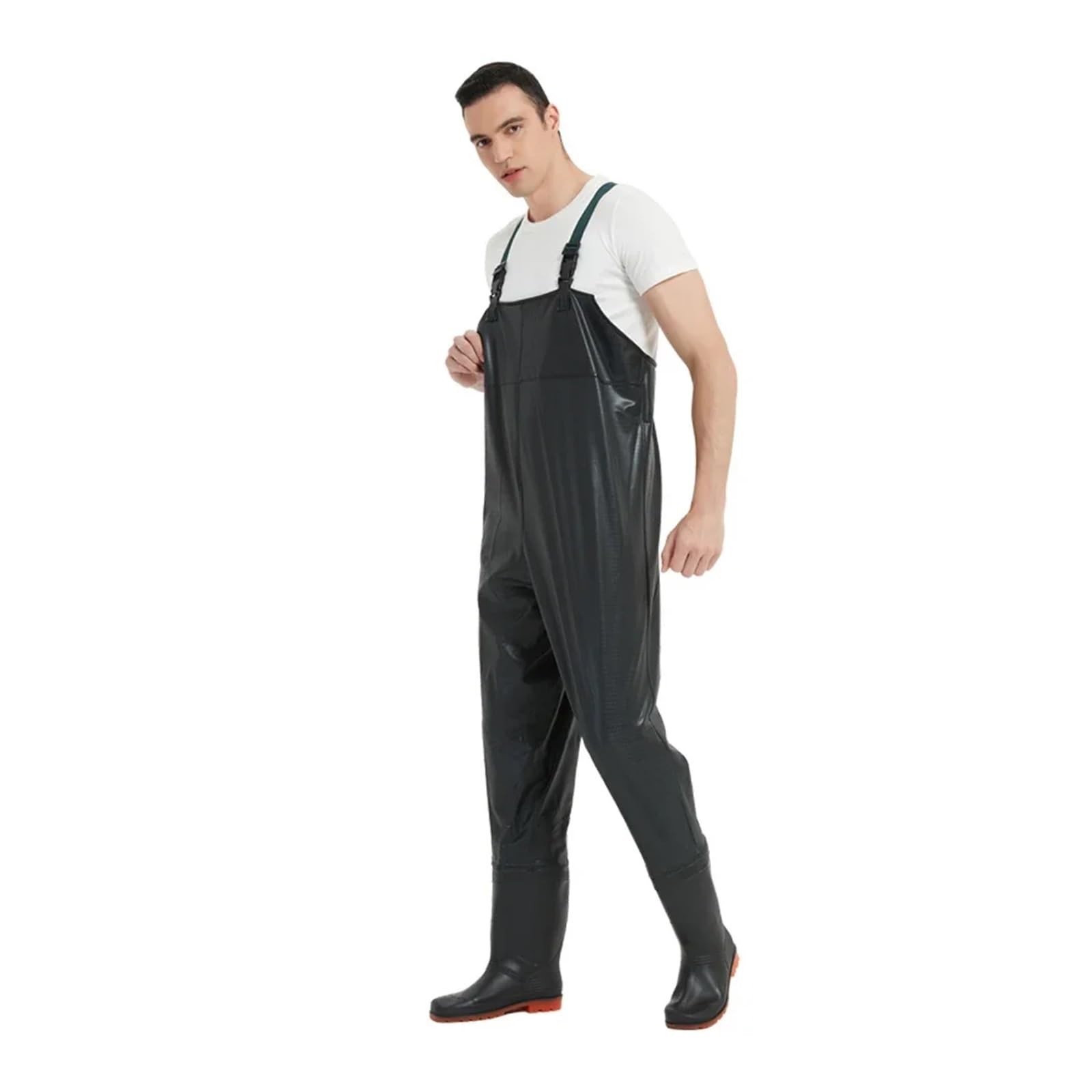 GGNPCWW Wading Suit Pesca Pagliaccetto PVC Antiscivolo Trampolieri Pesca Impermeabile Caccia Trampoliere Petto Con Boot Per Gli Uomini E Le Donne Per La Pesca