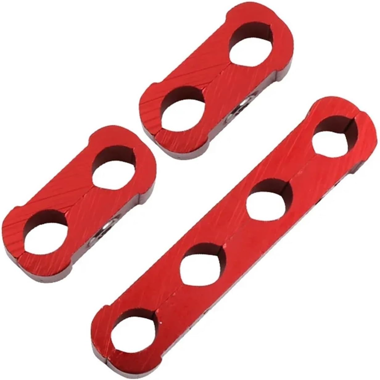 Spark Plug Wire Holder 15pcs Universal Aluminum Car Spark Plug Wire Separator Mulitp-Color Line Clamp Auto Engine Modified Accessories(Black)