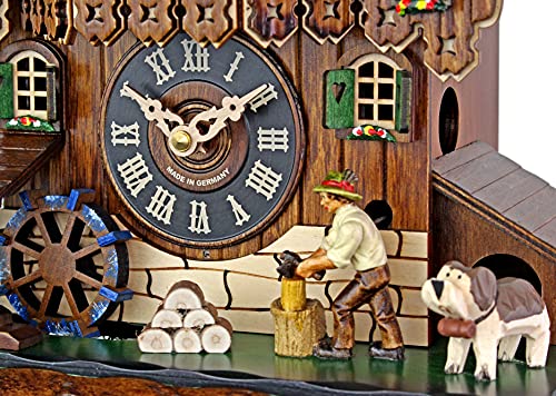Engstler Adolf Herr Quartz Cuckoo Clock - The Busy Wood Chopper #TOP3