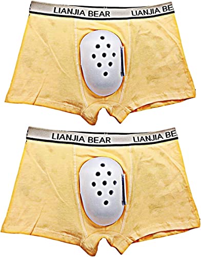 Breathable Boxer Shorts for Boys Post Circumcision Recovery, Soft Cotton Circumcision Underwear, Surgery Recovery Pants(2pack,M-Medium)