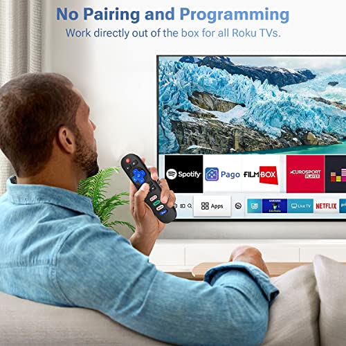 Image of Only for Roku TV Remote, Compatible with TCL /Onn /Hisense /Insignia /Sharp /Element /Westinghouse Roku Series Smart TVs (RC280)