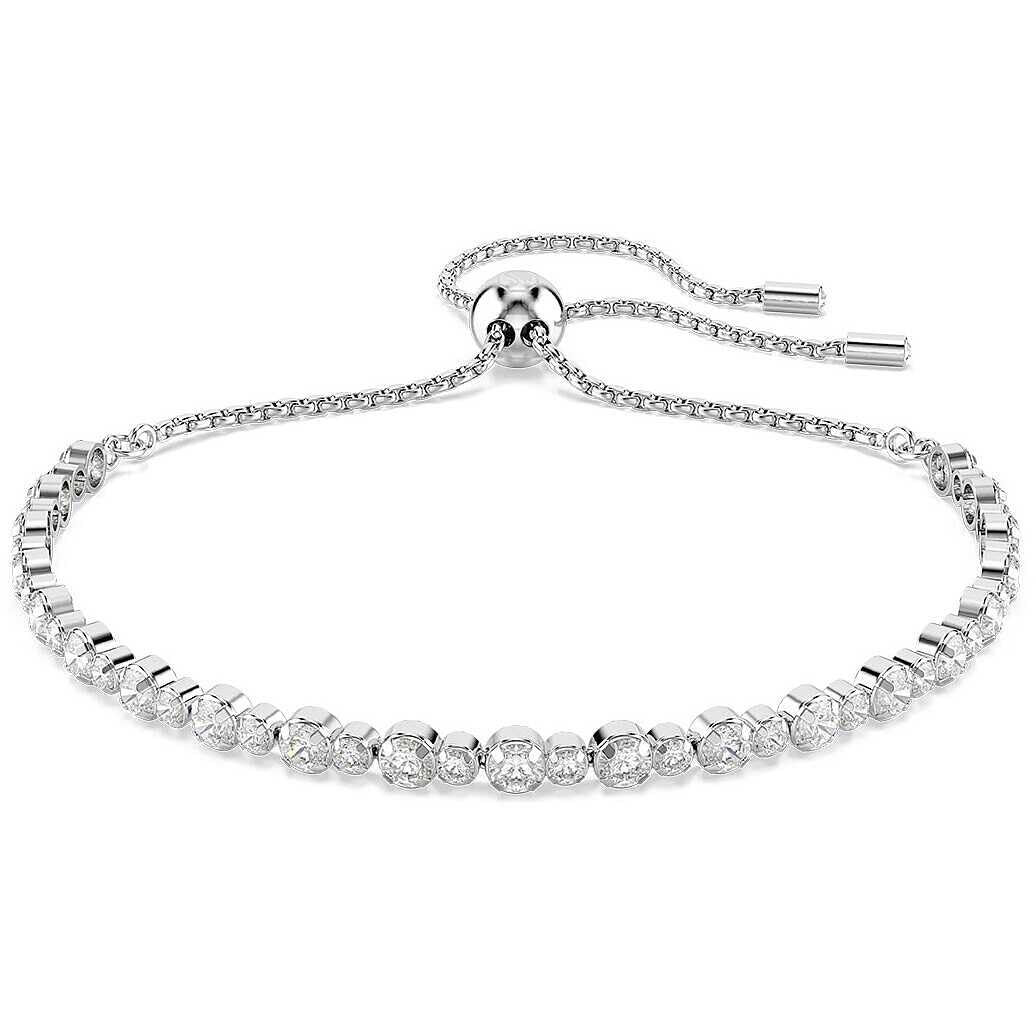 Swarovski Bracciale da Donna Collezione Subtle. Gioiello in Lega di Metalli anallergizzante con placcatura rodio e zirconi. Chiusura Scorrevole. Misura:. La referenza è 5465384