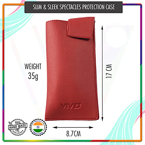 Image of VIVID Unisex Specs Valcro Eyewear Dabbi Artificial Leather Soft Case Cover