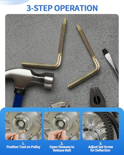 image for Acxetx 4 PCS Clutch Drive Belt Removal Tool for Polaris, Clutch Remova