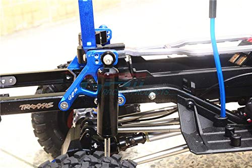 Traxxas TRX-4 Defender / TRX-4 Tactical Unit Upgrade Parts Aluminium Rear Adjustable Shock Tower - 2Pc Set Green