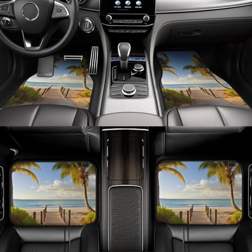 Tapis de sol universels pour voiture robustes avec talonnette antidérapante pour SUV