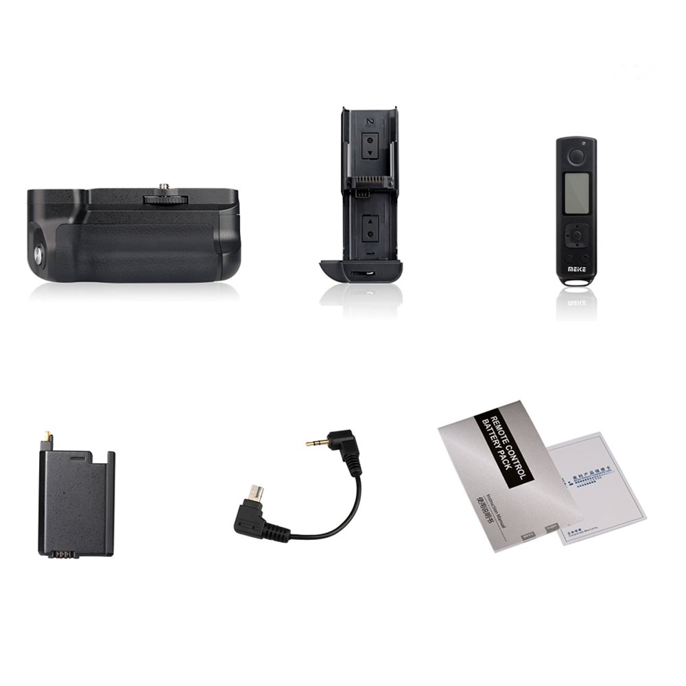 Meike MK-A6500 Pro Battery Grip Built-in Remote Controller Up to 100M to Control Shooting for Sony A6500