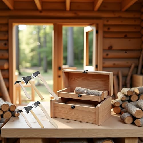 6 Pieces Miniature Axe Dollhouse Accessories,1/12 Miniature Axe Dollhouse Decoration Model DIY Decoration Props Accessories - Thumbnail 3