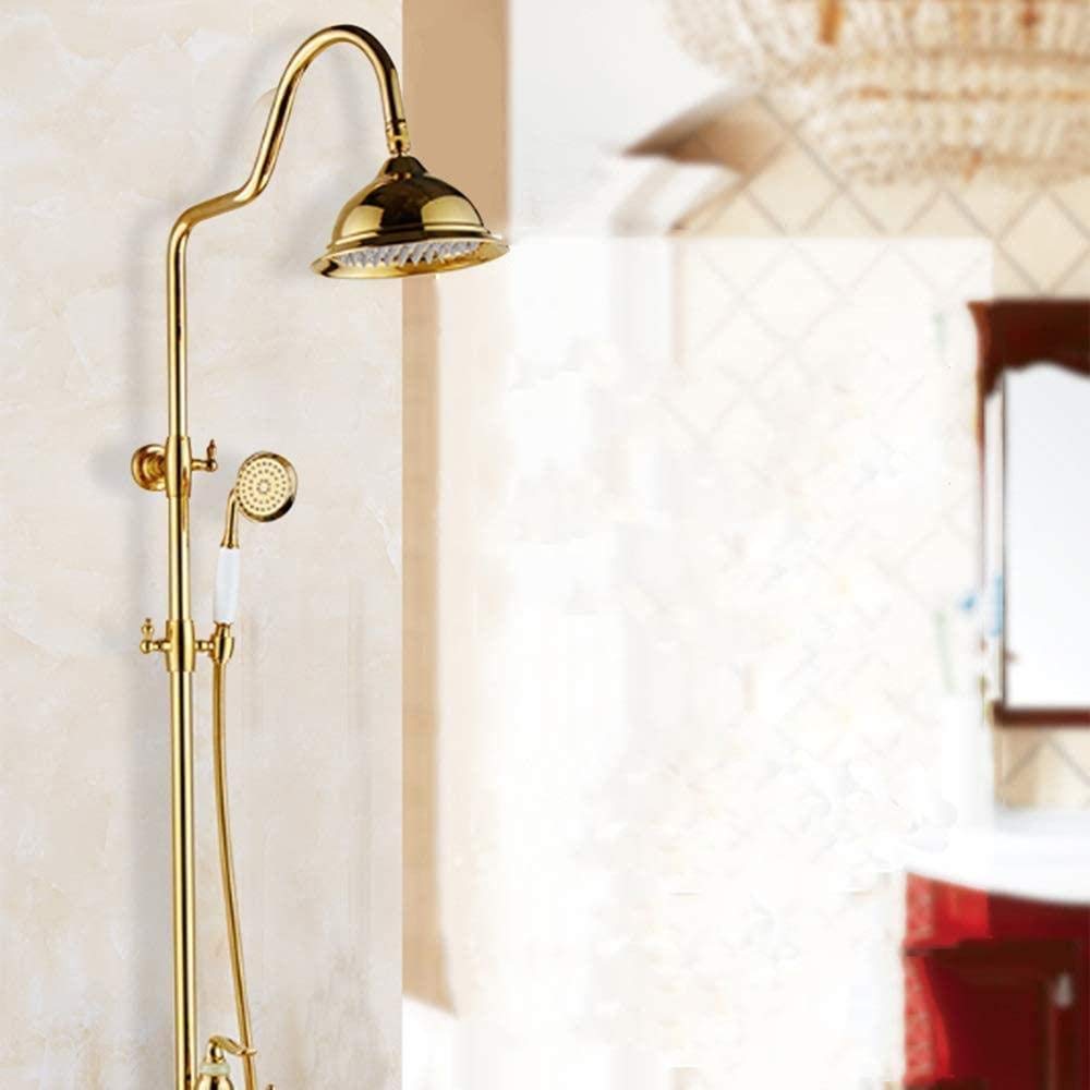 Système de douche eau chaude et froide avec mitigeur laiton et jet 3 modes