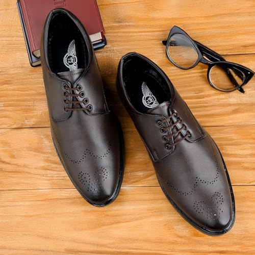 Image of Formal Brogue Lace Up Corporate Casuals for Men