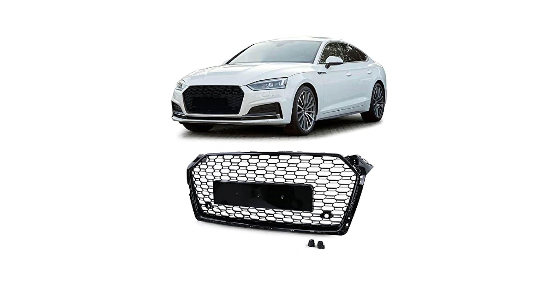 Audi RS5(F5系）純正グリル＆必要パーツ 　大幅値下げ、大特価！！！ Audi アウディ A5 S5 F5 後期 用 RS5 LOOK バンパー グリル 2021