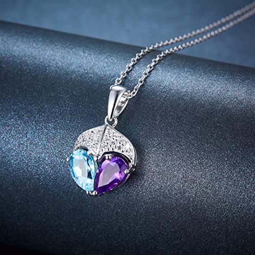 Colliers Topaz bleu améthyste une poésie minérale à porter - 5