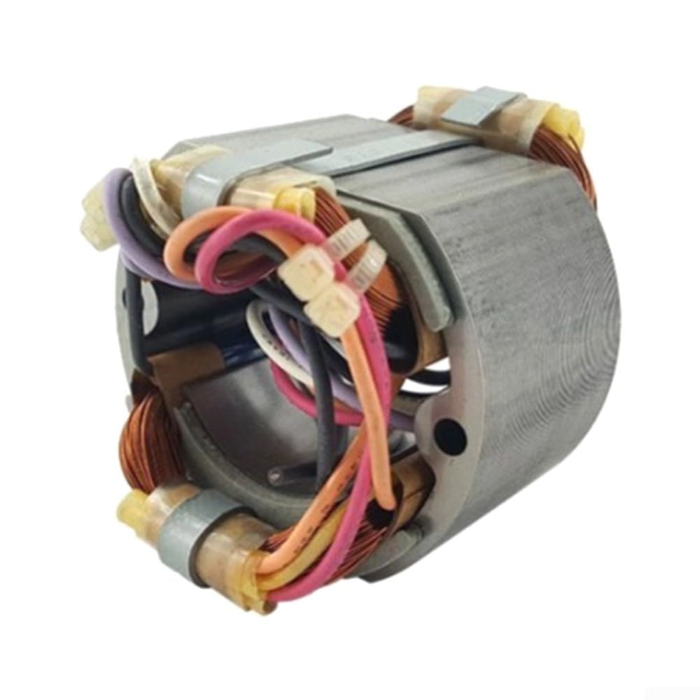 Bobina del campo dello statore 528179-0 625163-0 per utensili elettrici TW0350, parte di riparazione del motore del metallo compatibile con componente dell'armatura del trapano elettrico Finitura