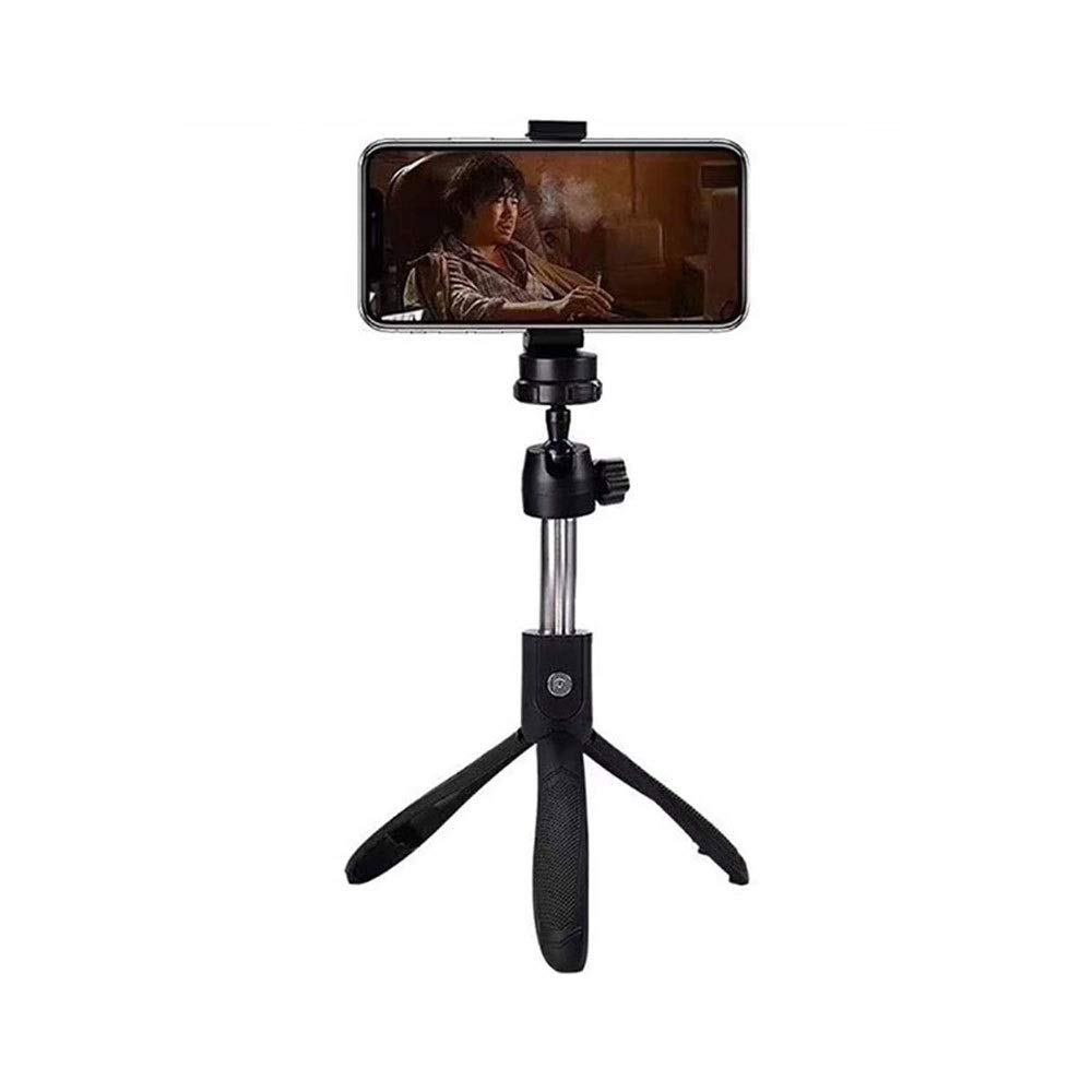 Selfie Stick Tri Trípode,Selfie Bluetooth de Aluminio Extensible con Soporte Remoto inalámbrico y trípode
