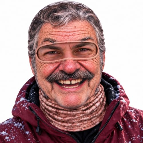 Ski Mask 3D Print Windproof,Old Man Ski Mask Funny Realistic Face - image 2