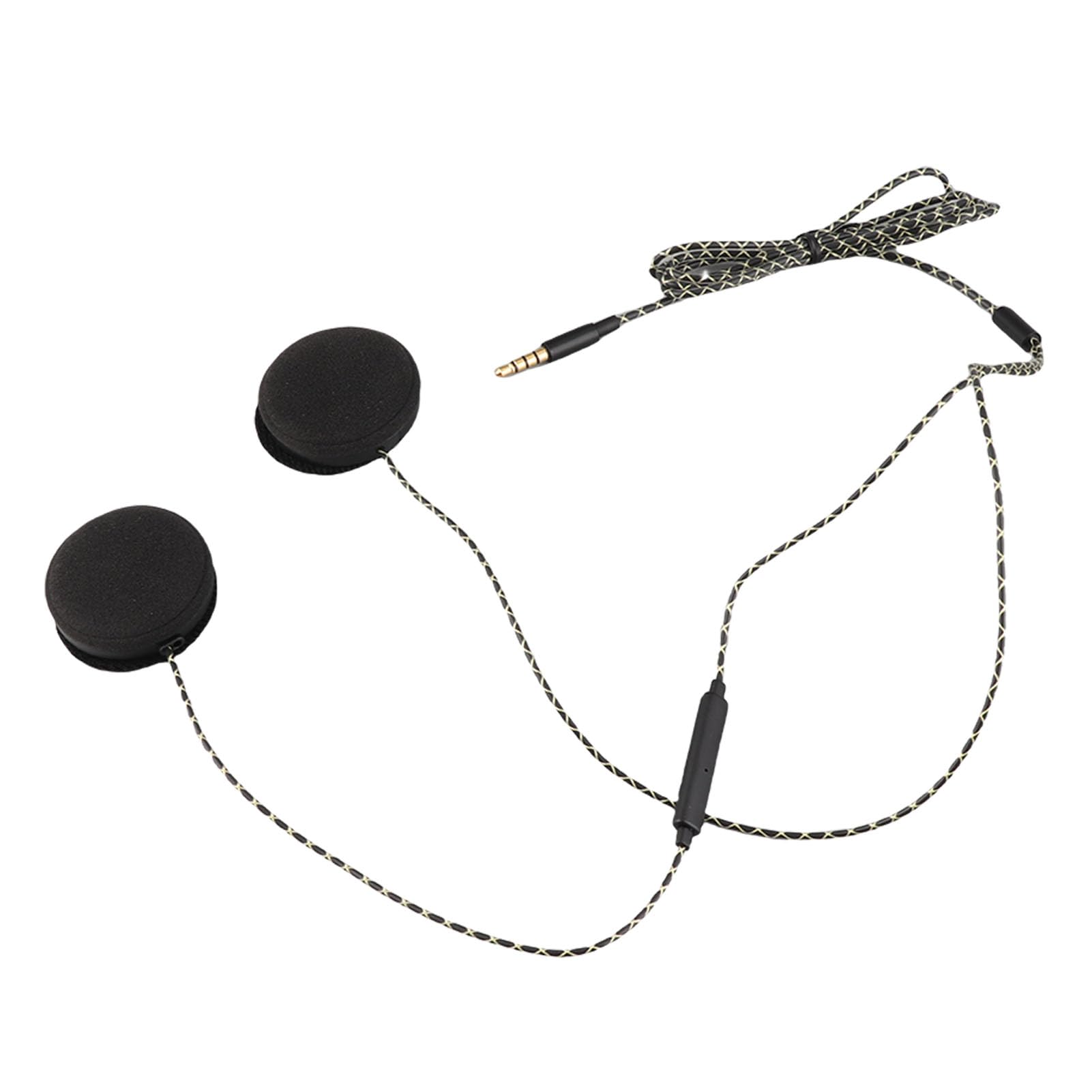 Mono Helmet Speaker - Cuffie per casco moto Cuffie Altoparlanti Supporto chiamata a mani libere Cuffie cablate Casco interfono per motociclette Auricolare Stereo per Ios Android