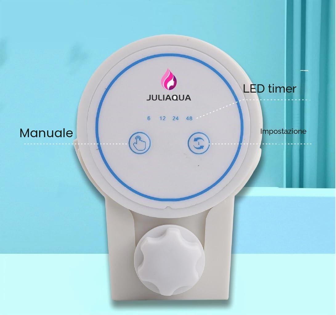 Distributore automatico di cibo per acquario, erogatore di cibo, mangiatoia automatica, erogatore di cibo per terrario. (4 modalità e manuale)