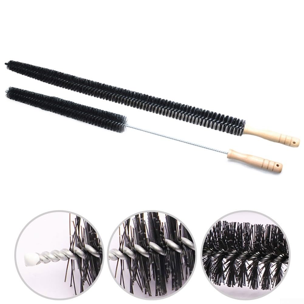 Brosse Pour Radiateur Longue Et Fine - 70 Cm, Poils En Nylon, Manche En Bois - Idéale Pour Les Recoins - 8