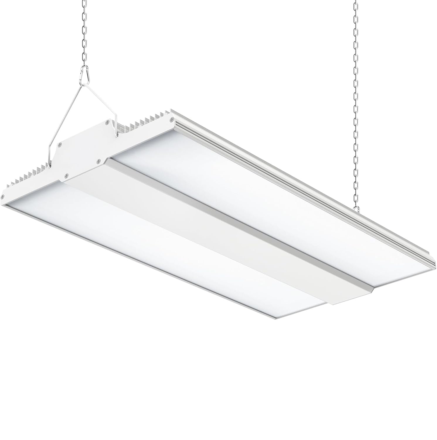 ADUB 240W LED High Bay Shop Light UL DLC Listed, 1.63 FT Linear Hanging Shop Lights Dimmable 0-10V, 36,000LM 5000K Commercial LED Warehouse High Bay