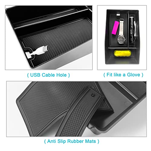 Image of CDEFG for 2023 2024 2025 2026 2027 HR-V Center Console Organizer for 2023 2024 2025 2026 2027 Honda HRV HR-V Accessories Middle Console Armrest Tray Storage Box Secondary Insert Tray