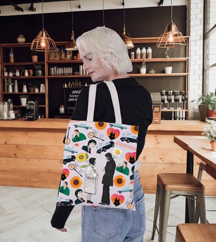 G2TUP Parker Tote Bag Daisy & Sunflower Gift The Earth is My Body My Head Is In The Stars Shoulder Bag Glaucus Merch3