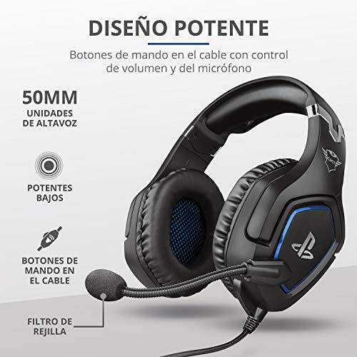 Trust-Gaming-Cascos-PS4-y-PS5-Auriculares-de-Gaming-GXT-488-Forze-Licencia-Oficial-para-PlayStation-Microfono-Plegable-Altavoces-Activos-de-50-mm-Cable-Trenzado-de-Nailon-de-12-m-Negro