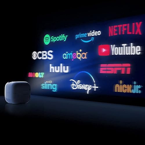 Miniatura 3 de Cinemood TV - Primer proyector portátil LTE con ranura para tarjeta SIM para películas en interiores y exteriores Proyección de hasta 3 horas de