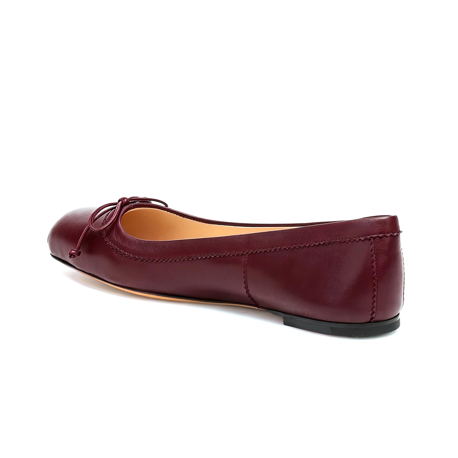 Lutalica W Ballerine da donna con punta quadrata e fiocco, casual, senza lacci, comode