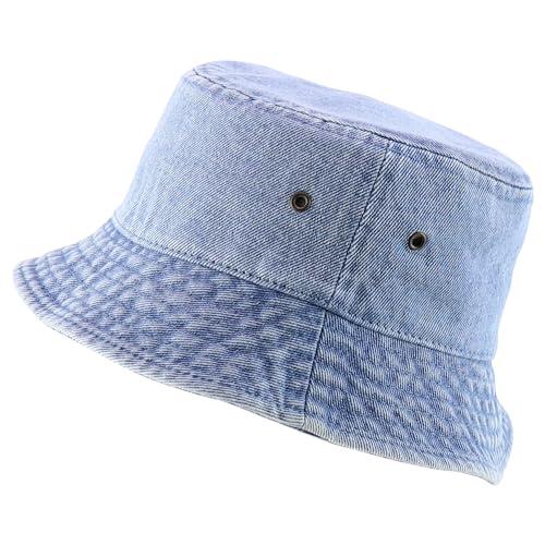 Trendy Apparel Shop Kid Size Outdoor 100% Cotton Stonewashed Bucket Hat - 52cm3