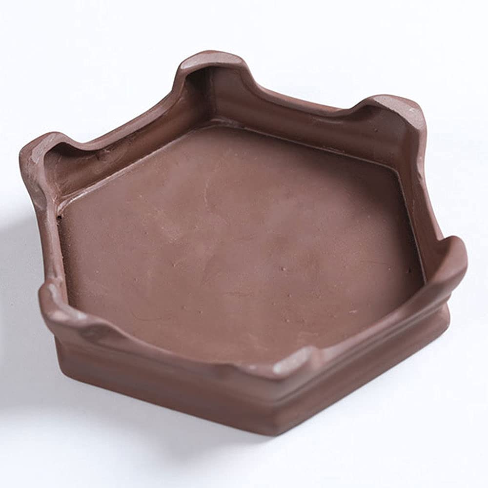 Kreatywna, retro, fioletowa gliniana doniczka ceramiczna na orchidee, ręcznie robione doniczki na sukulenty z drenażem, doniczka cylindryczna do ogrodu domowego, doniczka