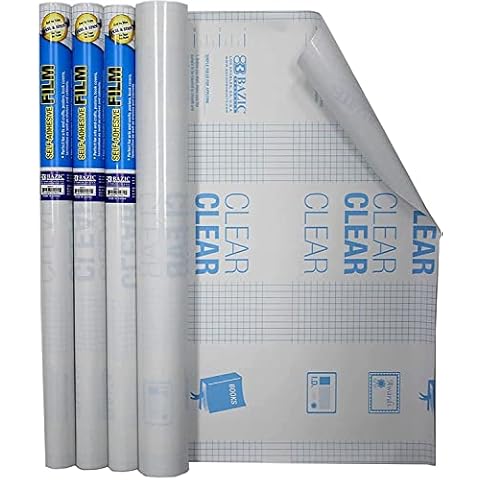 PowerTRC Clear Self Adhesive Bookcover 4 Pack Cover
