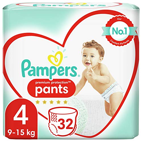 Pampers Active Fit Pants Couches-Culottes Taille :4 9-15 Kg, 32 culottes