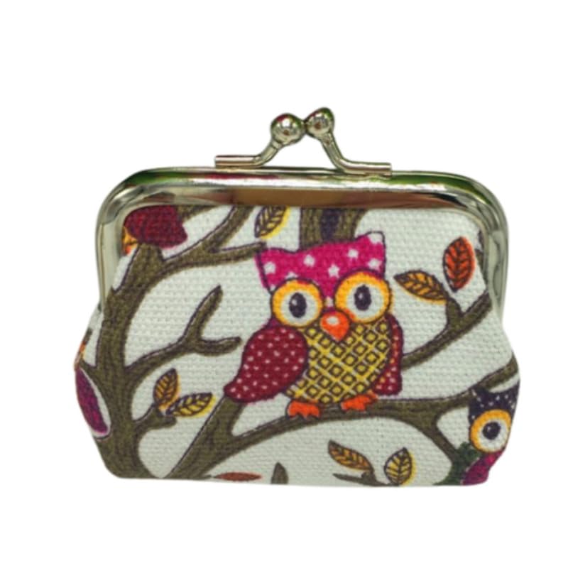 mastyle Women’s Canvas Coin Purse Small Wallet Fabric Mini Pouch with Kiss Lock | White-picture-21