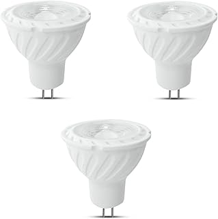 مصباح شاهين لايت 3 LED على شكل شوكة من 5 واط موديل راي - كعب MR16 - كفاءة عالية للغاية وكثافة خفيفة - ضمان سنوات مصابيح - ابيض - دافئ - شمسي