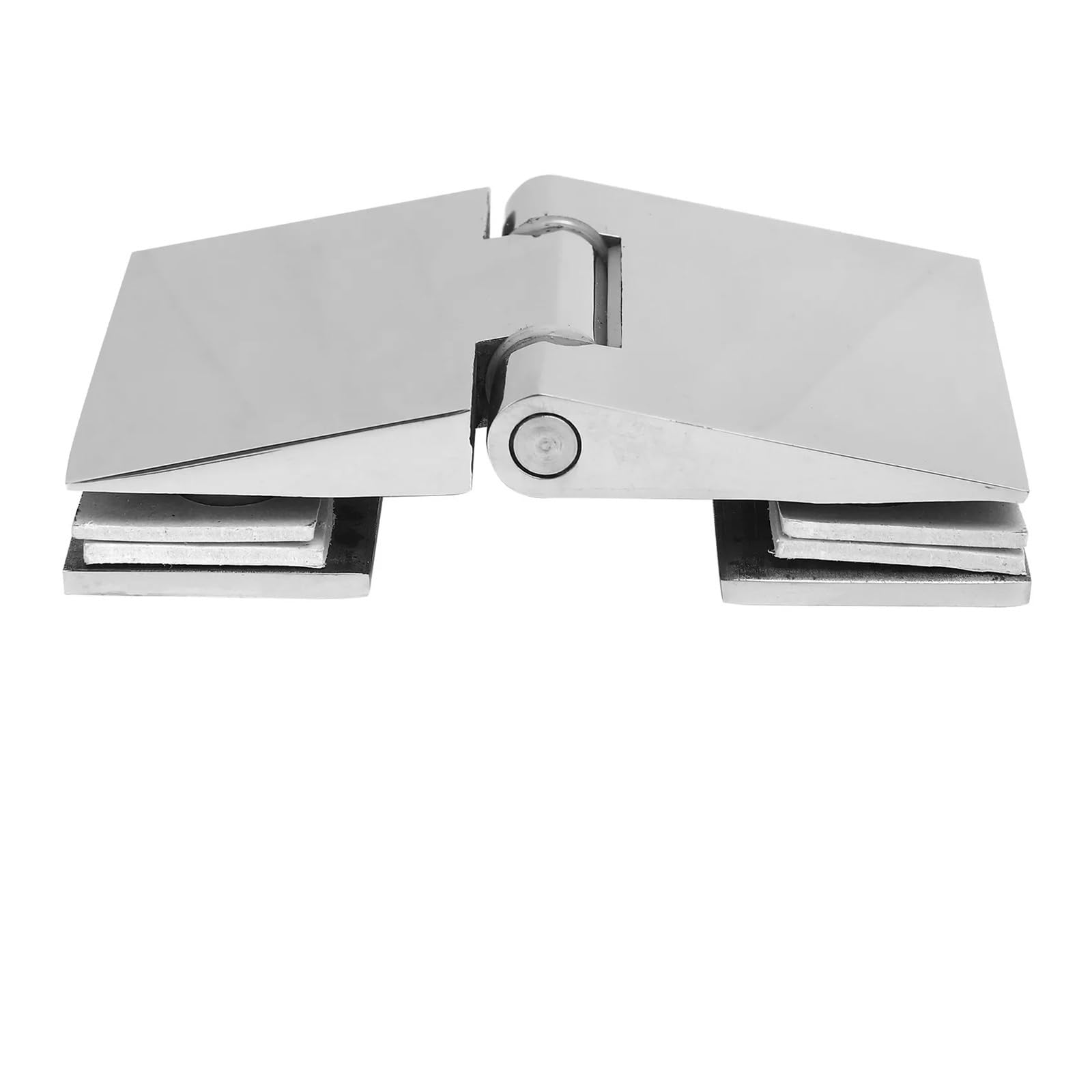 KLerDH Hinges, Beveled Double‑Sided Hinge Shower Room Glass Door Free Angle Heavy Duty Solid Hinges