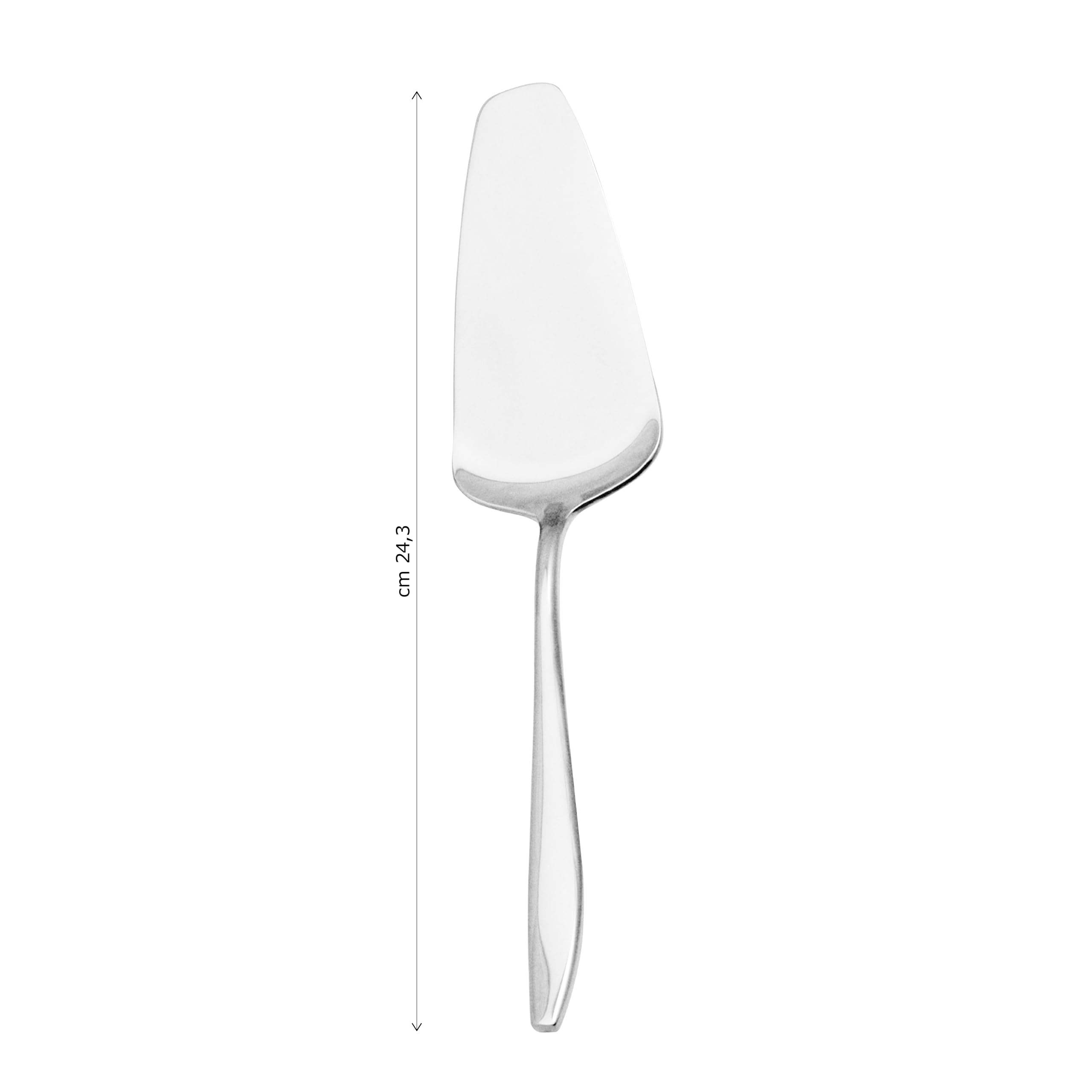 Pintinox - Set 13 Posate da dolce, Servizio di 12 Forchettine Dessert più paletta per Torta Serie Trend, Acciaio Inox 18/10