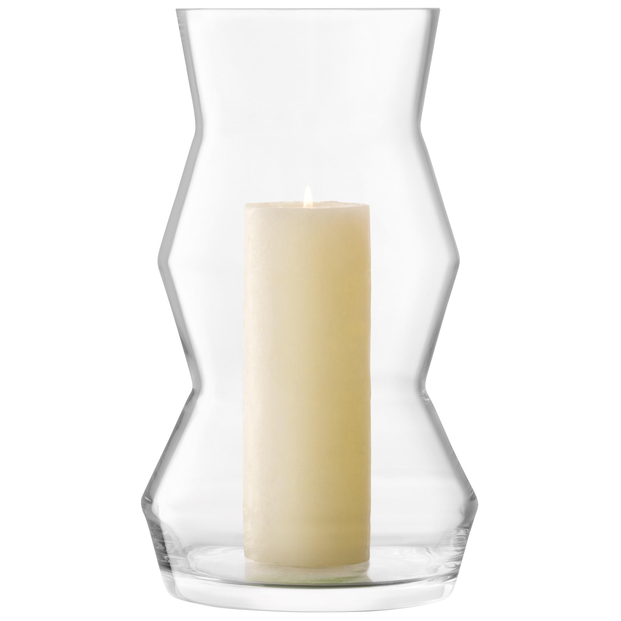 Amazon.co.jp: LSA ガラス フラワーベース ランタン 高さ36cm Sculpt