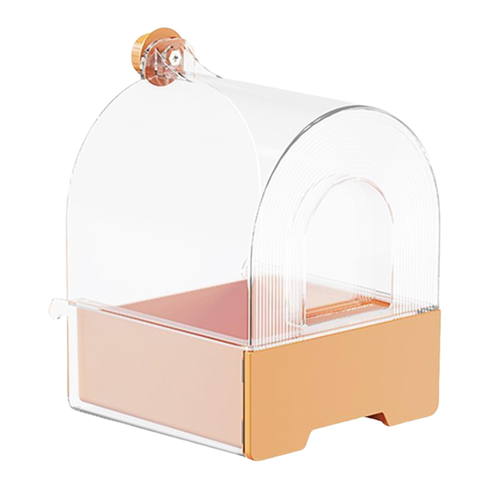 Bain d'oiseaux pour perruches intérieur extérieur boîte plastique transparente
